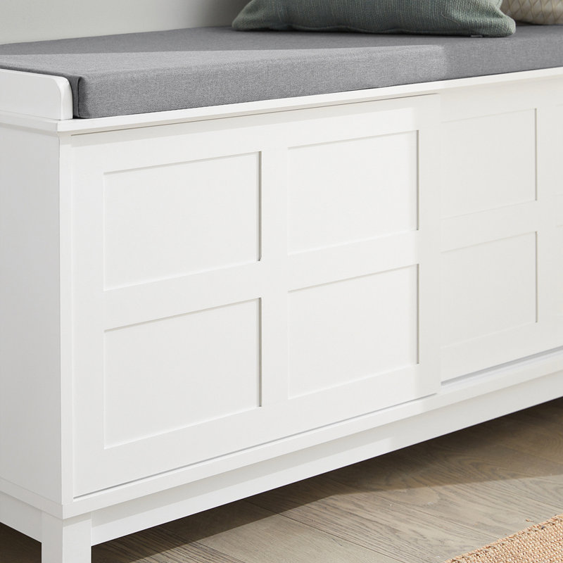 Ebern Designs Asheli Upholstered Storage Bench & Reviews Wayfair